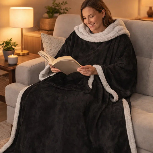 Reading Blanket with Sleeves Custom Moments™