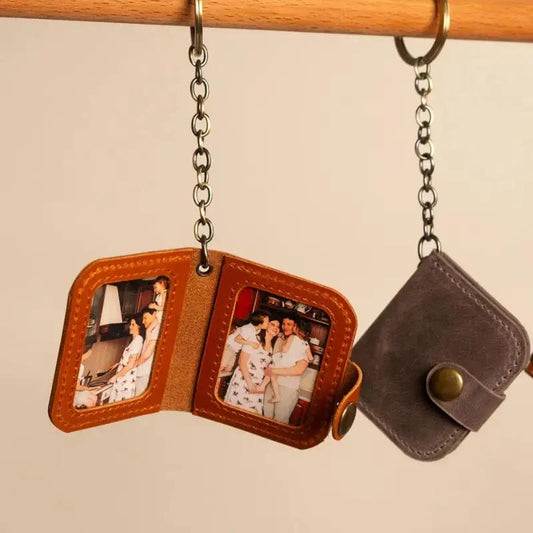 Leather photo keychain Custom Moments™