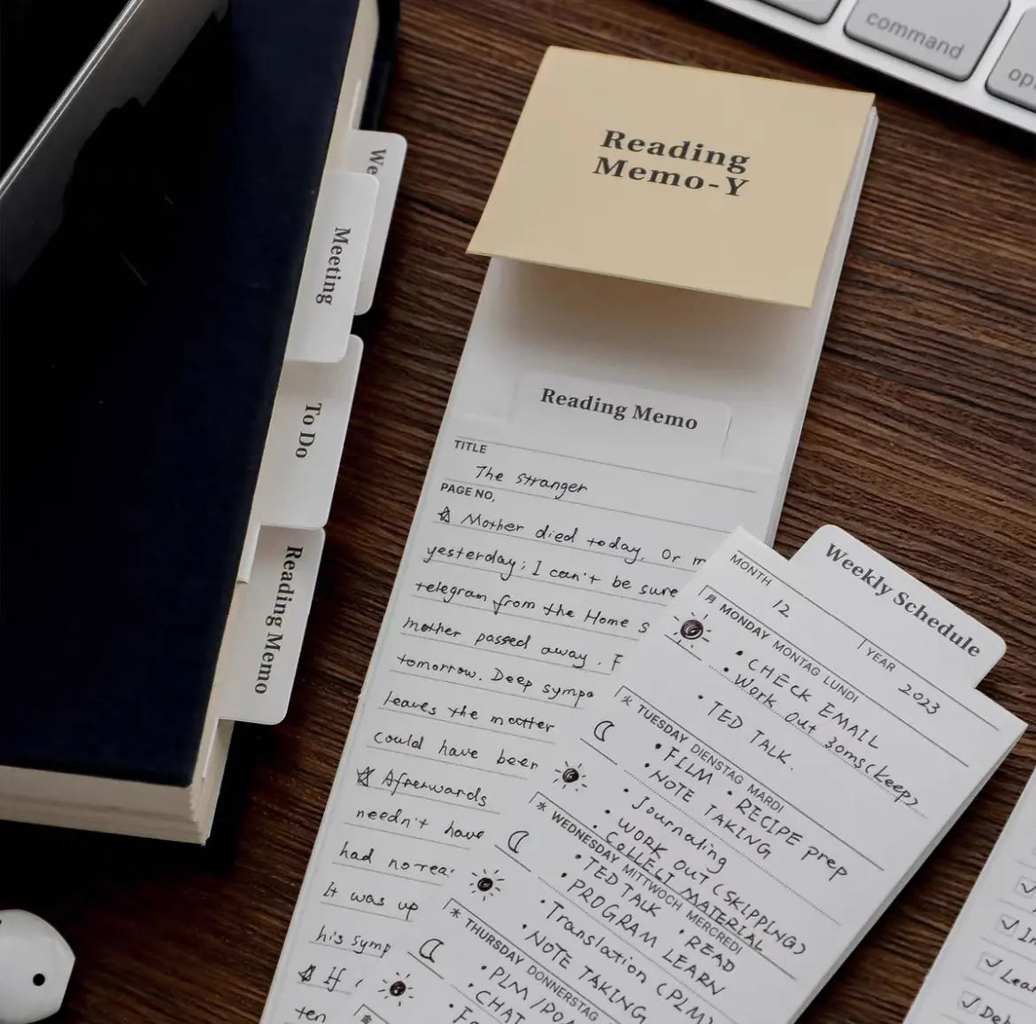 📖 Reading Memo | 2 packs of 48 sheets