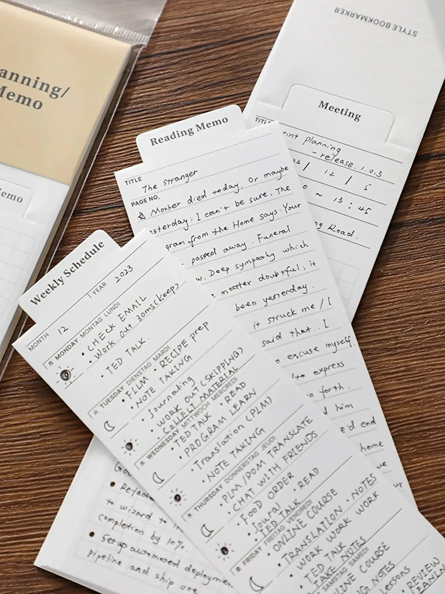 📖 Reading Memo | 2 packs of 48 sheets