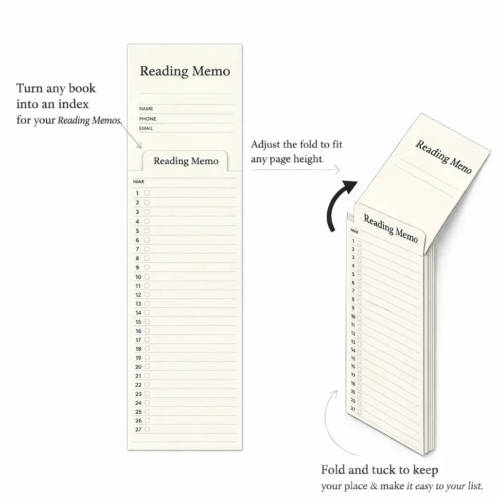 📖 Reading Memo | 2 packs of 48 sheets